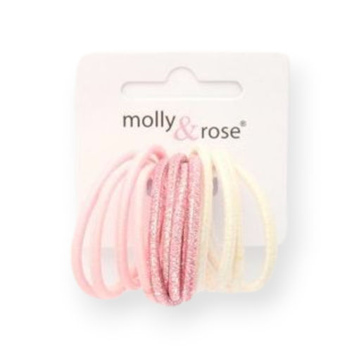 Picture of MOLLY&ROSE PINK ELASTIC HAIR BANDS X12